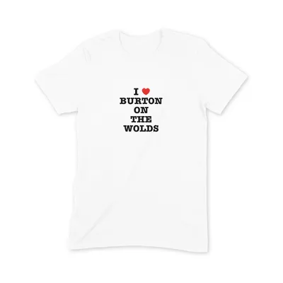 I Love Burton on the Wolds T Shirt - Image 3