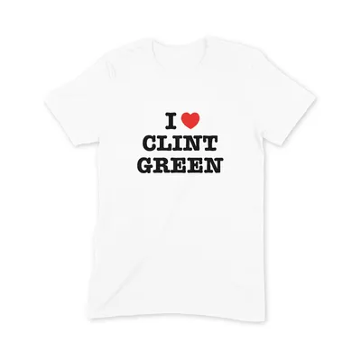 I Love Clint Green T Shirt - Image 3