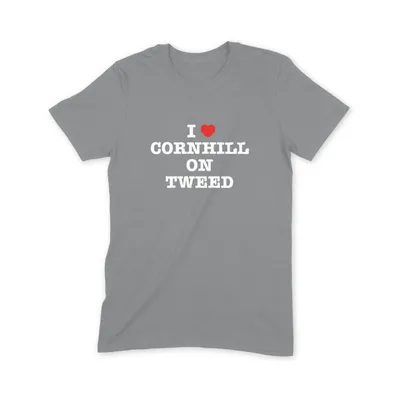 I Love Cornhill on Tweed T Shirt - Image 2