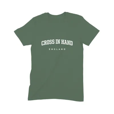 Cross in Hand T Shirt (Varsity) - Image 4