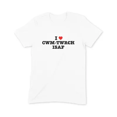 I Love Cwm-twrch Isaf T Shirt - Image 3