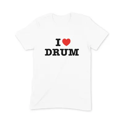 I Love Drum T Shirt - Image 3