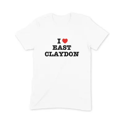 I Love East Claydon T Shirt - Image 3