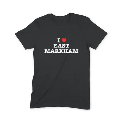 I Love East Markham T Shirt - Image 1