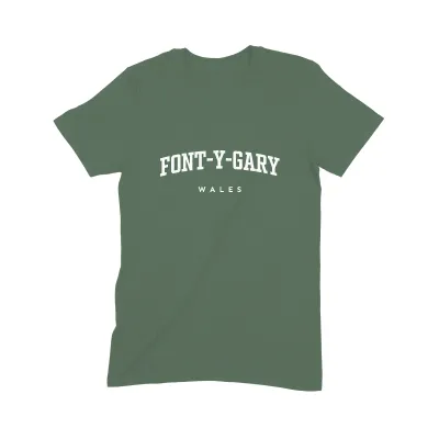 Font-y-gary T Shirt (Varsity) - Image 4