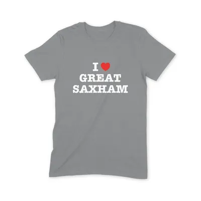 I Love Great Saxham T Shirt - Image 2