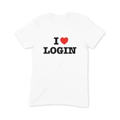 I Love Login T Shirt - Image 3