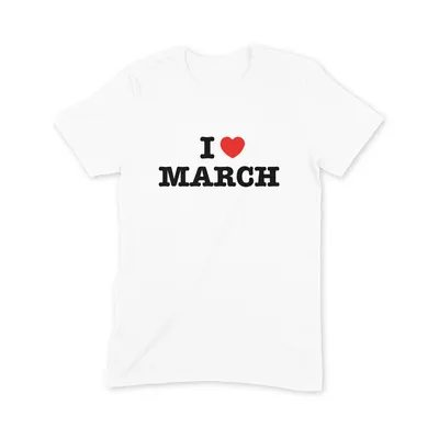 I Love March T Shirt - Image 3