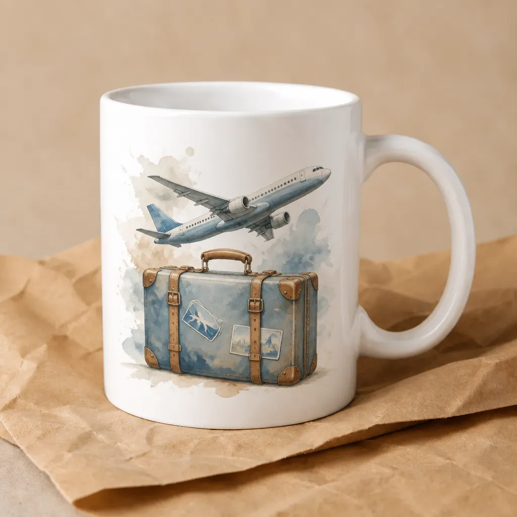 Mug Avion et valise