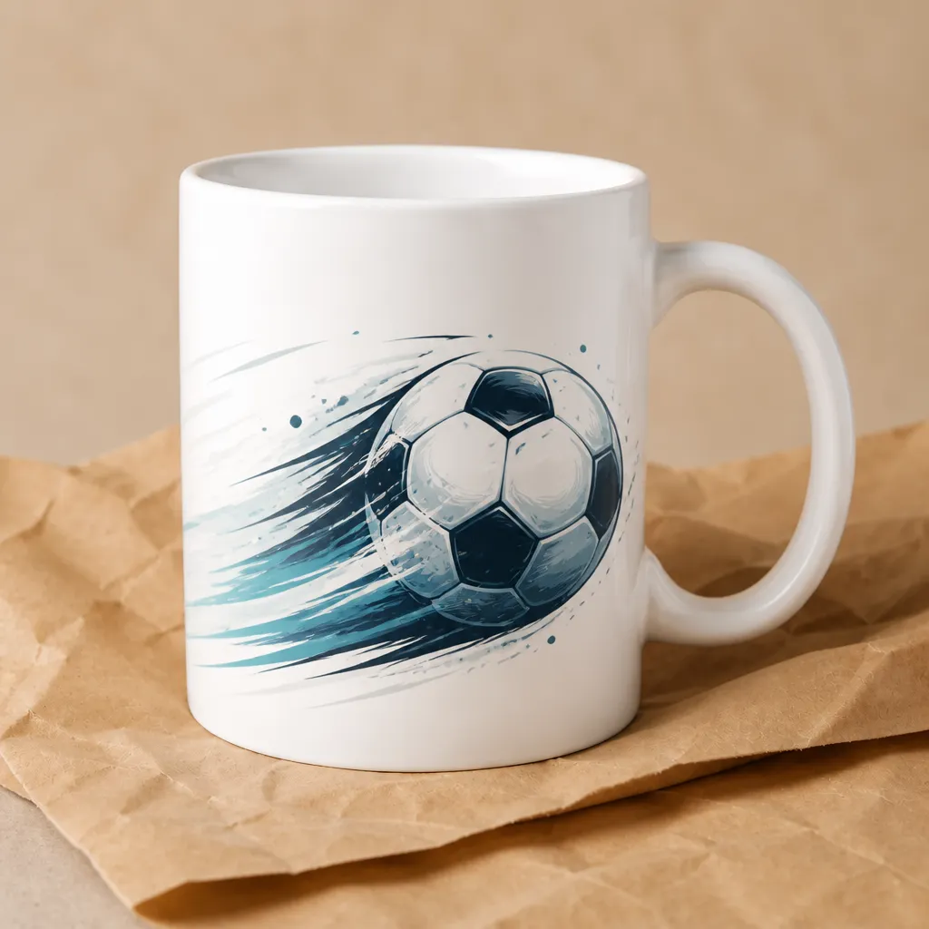 Mug Ballon de football dynamique