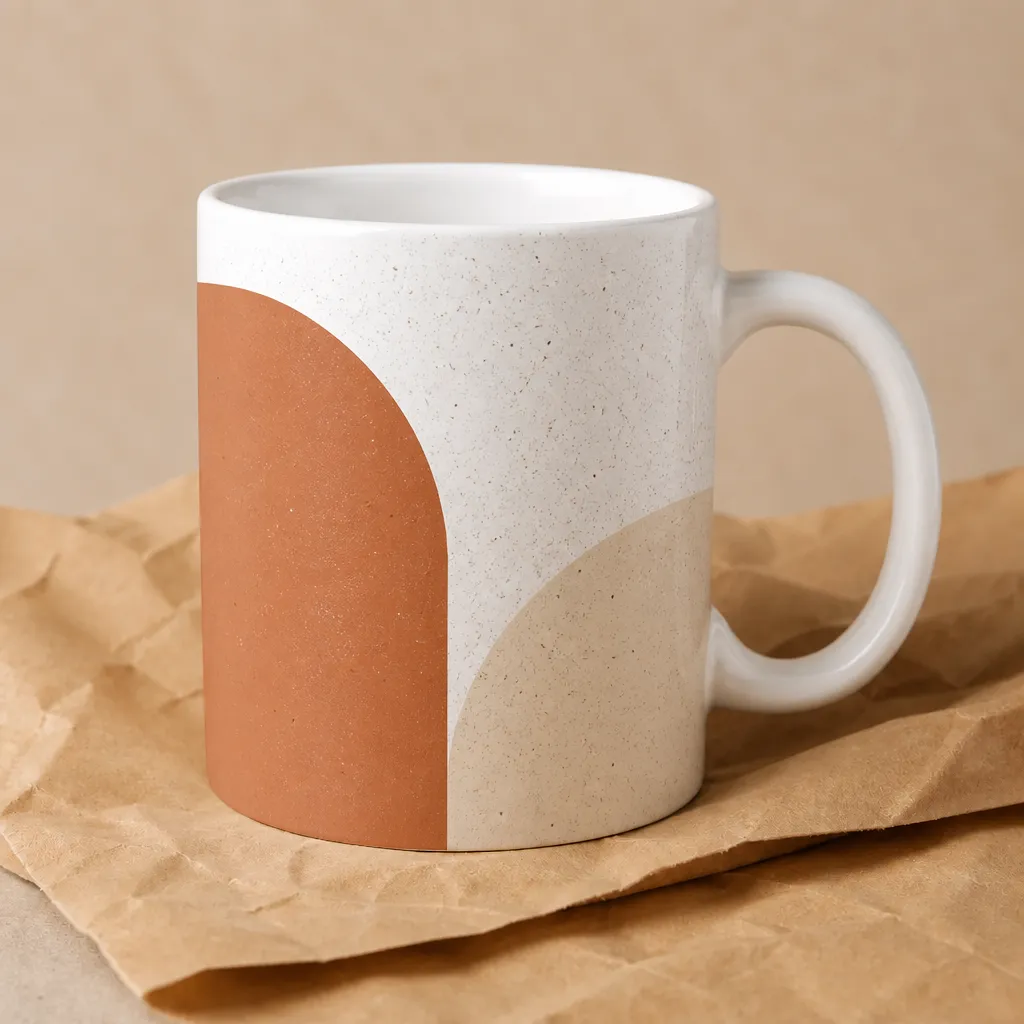 Mug Géométrique terracotta