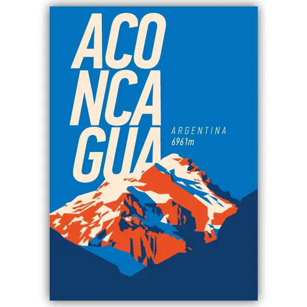 Tableau Aconcagua - Argentine - tableau décoratif Made in France