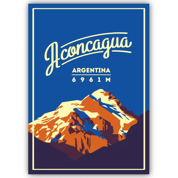 Tableau Aconcagua - Argentine - tableau décoratif Made in France