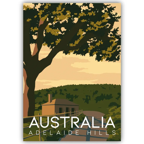 Tableau Adelaide Hills - Australie - tableau décoratif Made in France