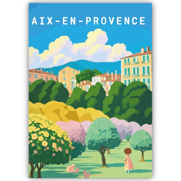 Tableau Aix-en-Provence - France - tableau décoratif Made in France