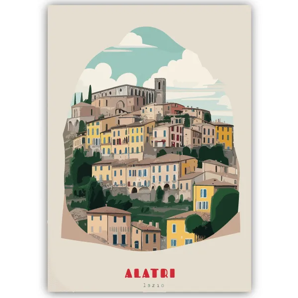 Tableau Alatri - Latium, Italie - tableau décoratif Made in France