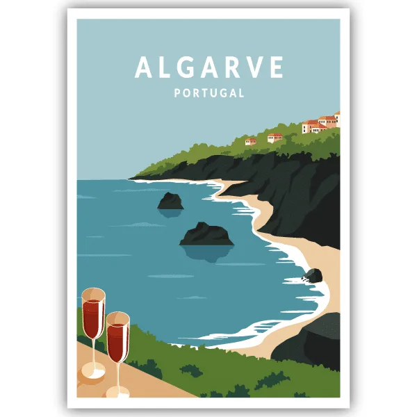 Tableau Algarve - Portugal - tableau décoratif Made in France
