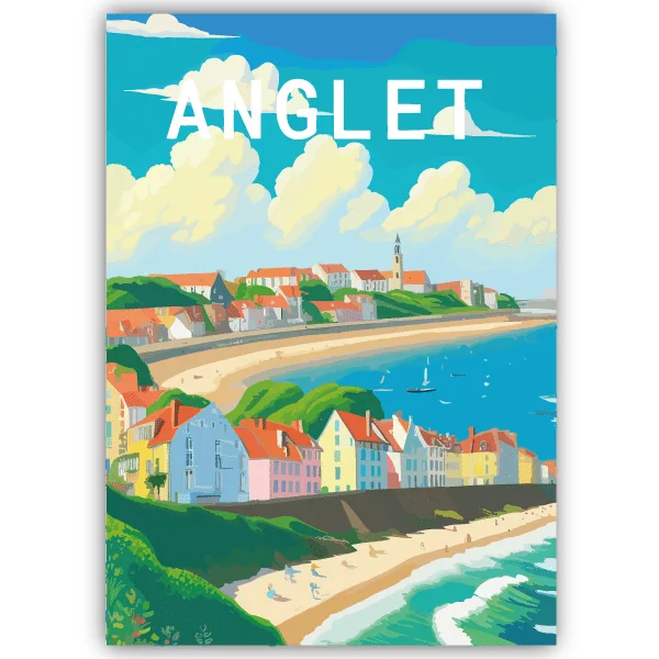 Tableau Anglet - France - tableau décoratif Made in France