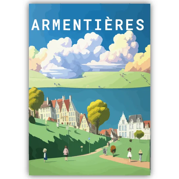 Tableau Armentières - France - tableau décoratif Made in France
