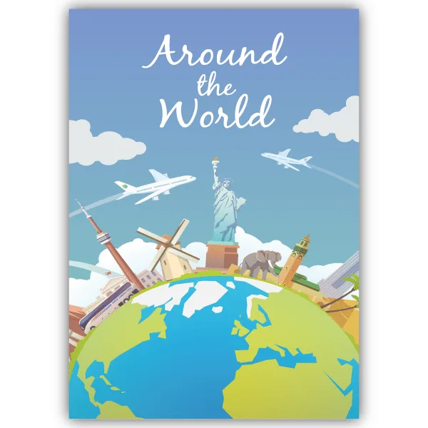 Tableau Around The World - tableau décoratif Made in France