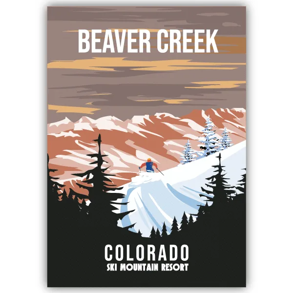 Tableau Beaver Creek - Colorado - tableau décoratif Made in France
