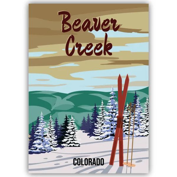 Tableau Beaver Creek - Colorado - tableau décoratif Made in France
