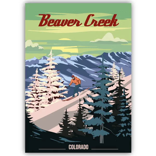 Tableau Beaver Creek - Colorado - tableau décoratif Made in France