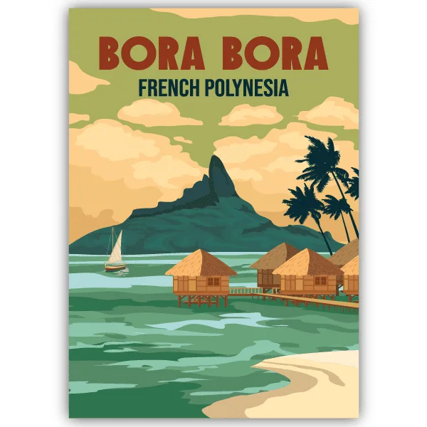 Tableau Bora-Bora - Polynésie Française - tableau décoratif Made in France