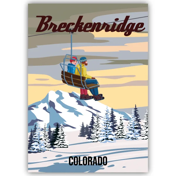 Tableau Breckenridge - Colorado - tableau décoratif Made in France