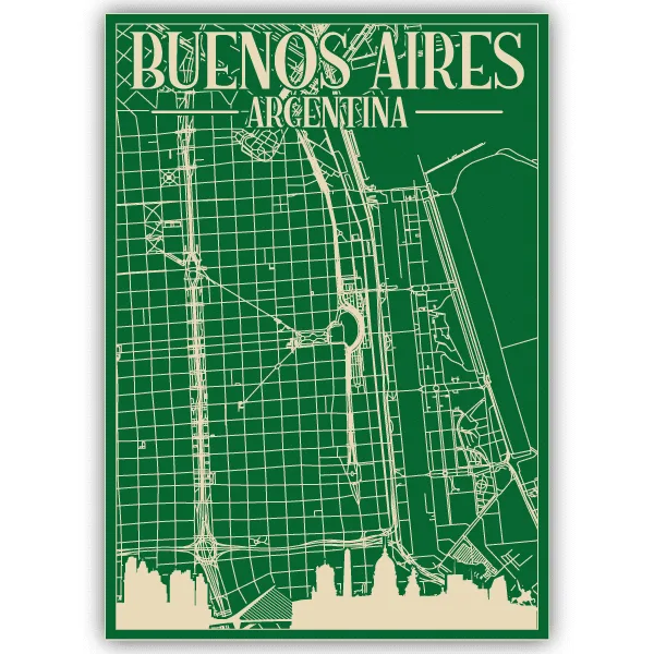 Tableau Buenos Aires - Argentine - tableau décoratif Made in France