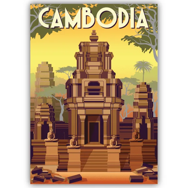Tableau Cambodge - tableau décoratif Made in France
