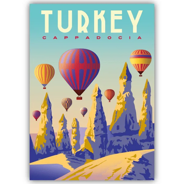 Tableau Cappadoce - Turquie - tableau décoratif Made in France
