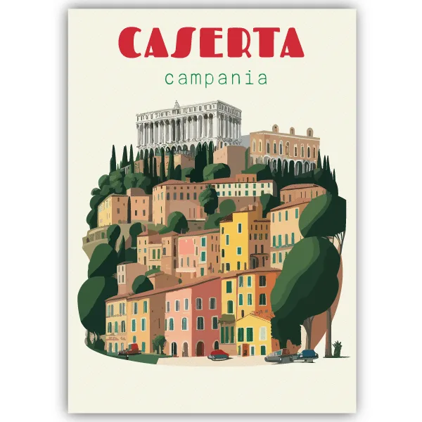 Tableau Caserte - Campanie, Italie - tableau décoratif Made in France