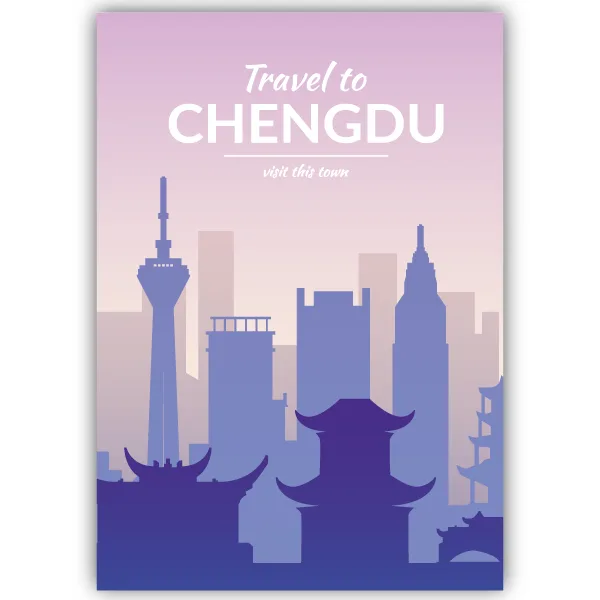 Tableau Chengdu - Chine - tableau décoratif Made in France