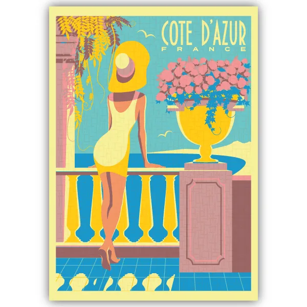 Tableau Côte d’Azur - France - tableau décoratif Made in France