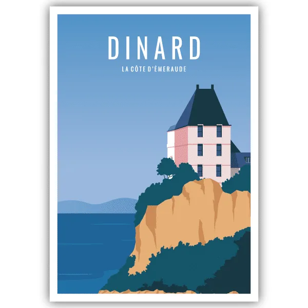 Tableau Dinard - Côte d’Émeraude - tableau décoratif Made in France