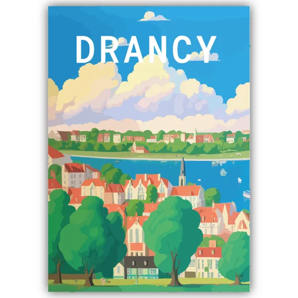 Tableau Drancy - France - tableau décoratif Made in France