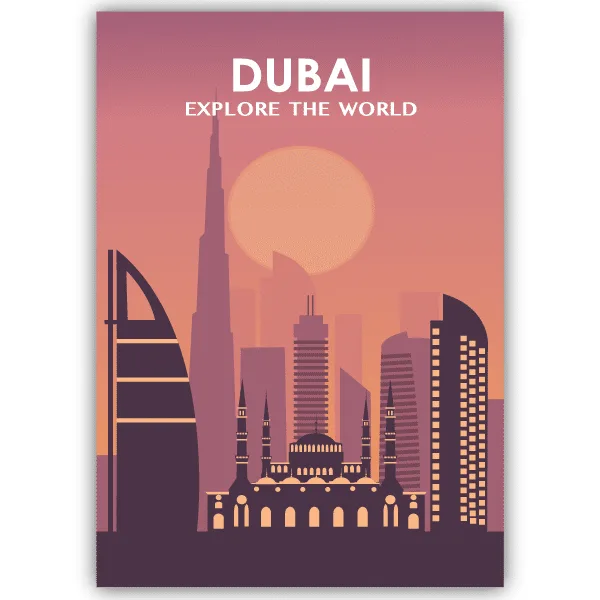 Tableau Dubaï - Qatar - tableau décoratif Made in France