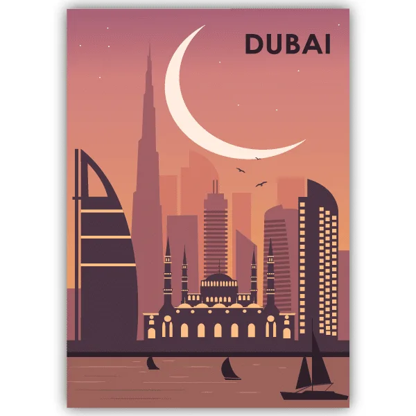Tableau Dubaï - Qatar - tableau décoratif Made in France
