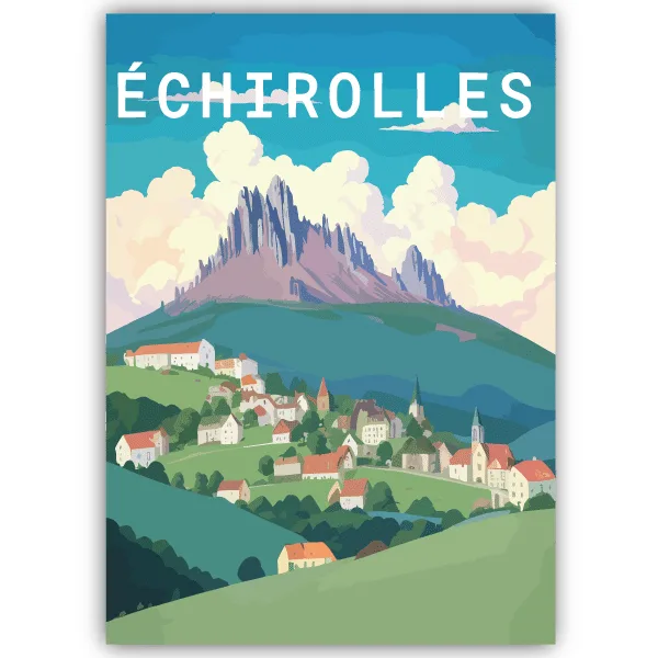 Tableau Échirolles - France - tableau décoratif Made in France