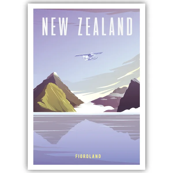 Tableau Fiordland - Nouvelle-Zélande - tableau décoratif Made in France