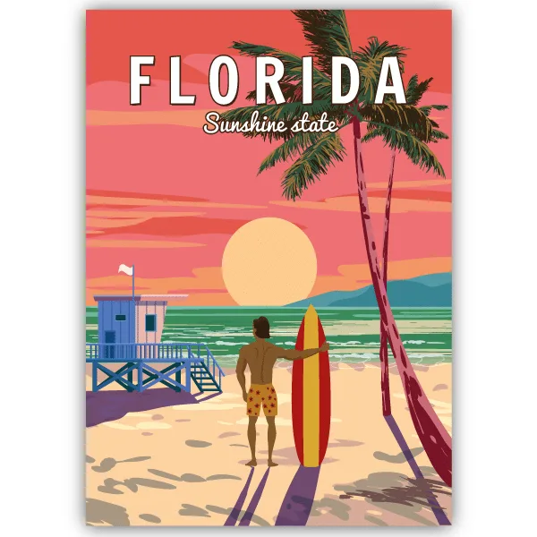Tableau Floride - États-Unis - tableau décoratif Made in France