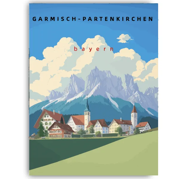 Tableau Garmisch-Partenkirchen - Bavière - tableau décoratif Made in France
