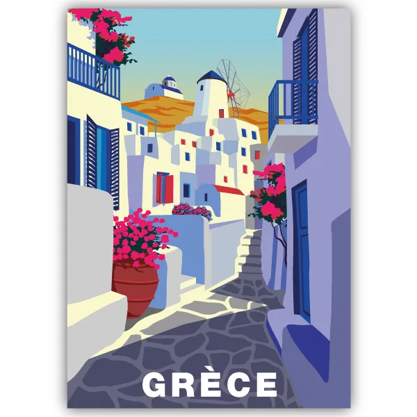 Tableau Grèce - tableau décoratif Made in France