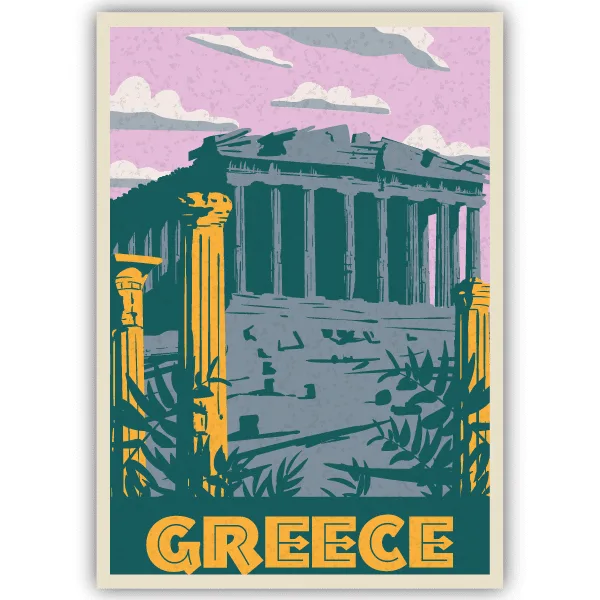 Tableau Grèce - tableau décoratif Made in France