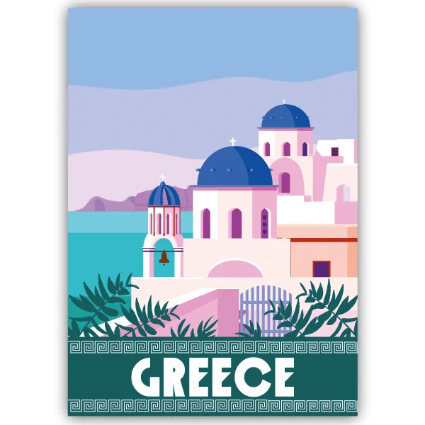 Tableau Grèce - tableau décoratif Made in France