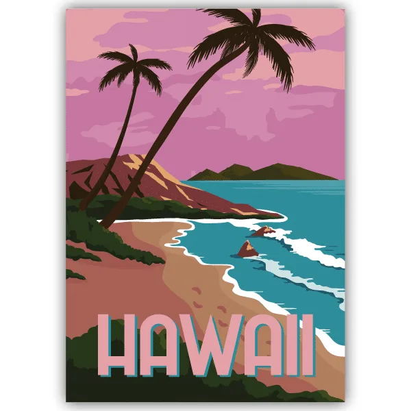 Tableau Hawaï - tableau décoratif Made in France