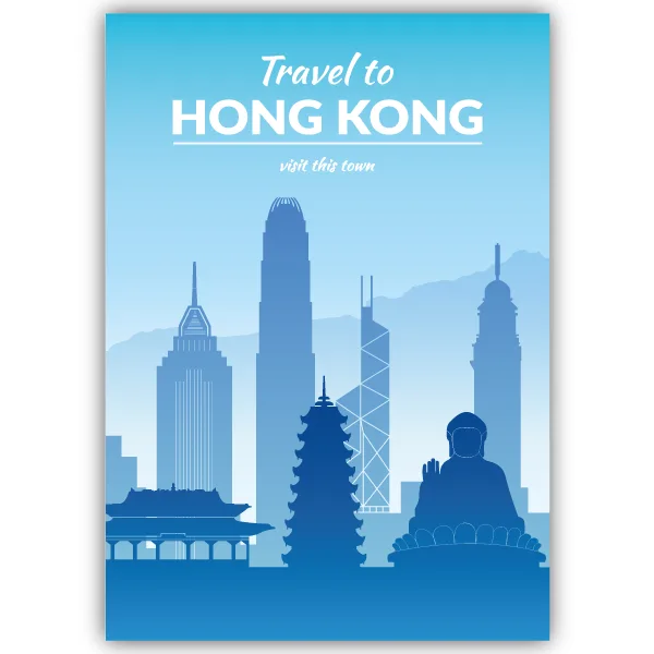 Tableau Hong Kong - Chine - tableau décoratif Made in France