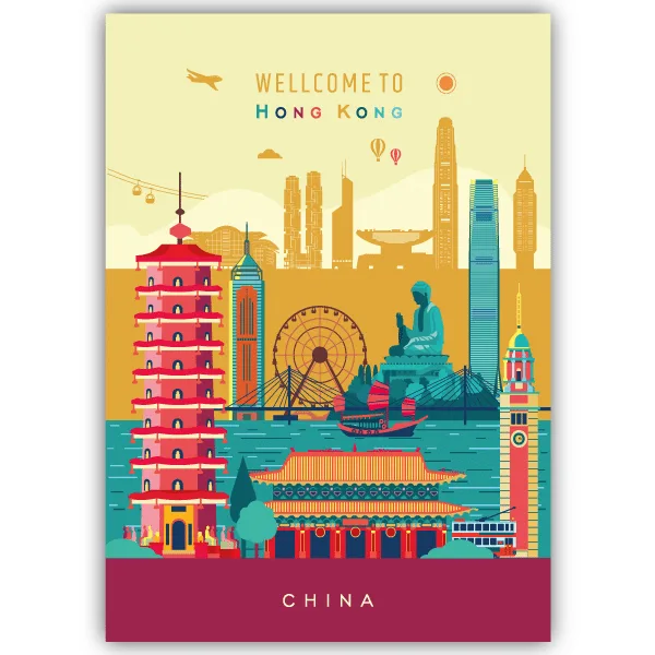 Tableau Hong Kong - tableau décoratif Made in France