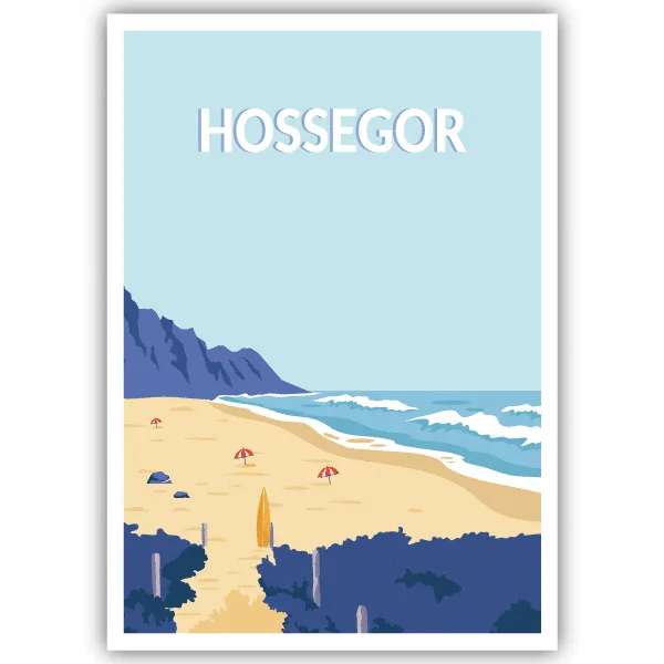 Tableau Hossegor - France - tableau décoratif Made in France